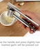 Generic 304 Stainless Steel Garlic Press Masher Silver 17.6 x 7 x 9cm