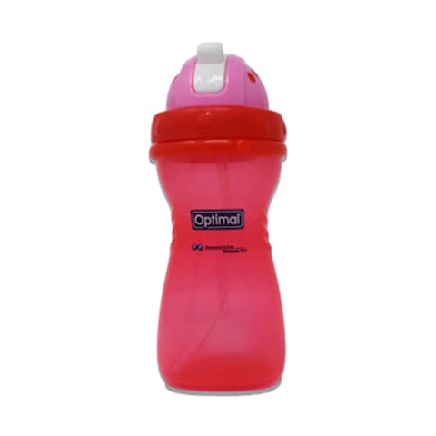 Optimal Silicone Bottle With Straw 400ML