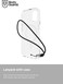 BodyGuardz Carve designed for iPhone 15 compatible with MagSafe case cover with Lanyard - Clear