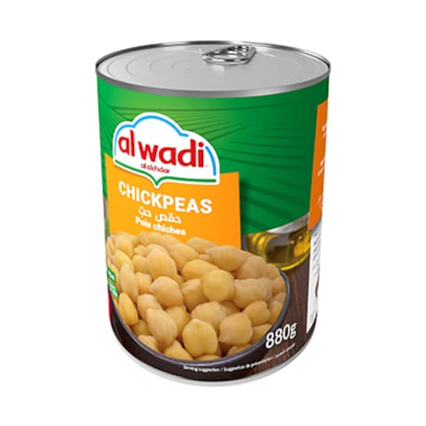 Al Wadi Al Akhdar Chickpeas, In Brine 880GR