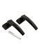 Generic - 2-Piece Aluminium Door Handle Black 13Centimeter