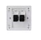 DKURVE&reg; RJ45 Faceplate Cat6 1 Port RJ45 Socket Network UK Plate Dual Port