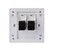 DKURVE&reg; RJ45 Faceplate Cat6 1 Port RJ45 Socket Network UK Plate Dual Port
