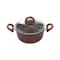 Illa Gourmet Pot With Pyrex Lid - 28 Cm - Brown