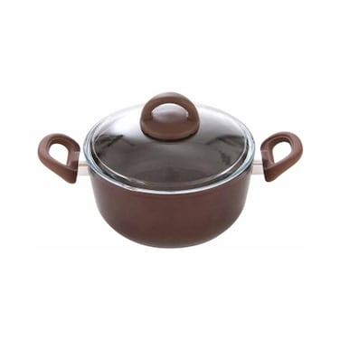Illa Gourmet Pot With Pyrex Lid - 28 Cm - Brown
