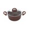 Illa Gourmet Pot With Pyrex Lid - 28 Cm - Brown