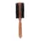 3Me Maestri Hair Brush &ndash; 60mm Ring Technology Thermal Brush with Ash Wooden Handle, Section Divider &amp; Heat-Resistant Nylon Bristles &ndash; Smooth &amp; Healthy Styling  - 1 Piece