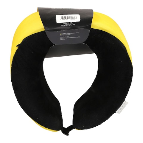 Mia Toro Travel Neck Pillow with Mobile Device Pocket