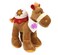 Caravaan - Camel Brown 18cm with Cream Bandana with Pink Happy Birthday Print