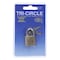 Tri Circle Padlock Brass 25mm