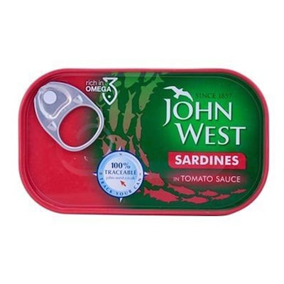 John West Sardines In Tomato Sauce 120 Gr  - Canned Fish