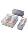 Generic 3 Pack Foldable Drawer Organizer, Closet Organizer Drawer Suitable For Underwear/Underpants/Socks/Bra/Panties/Ties Clear