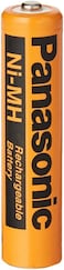 Panasonic AAA2 Ni-MH BK-4LDAW/2BT Cordless,DECT Phone (650mAh) Rechargeable Battery &ndash; One Card