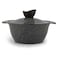 Master Flower Granite Pot - 18 Cm - Gray 