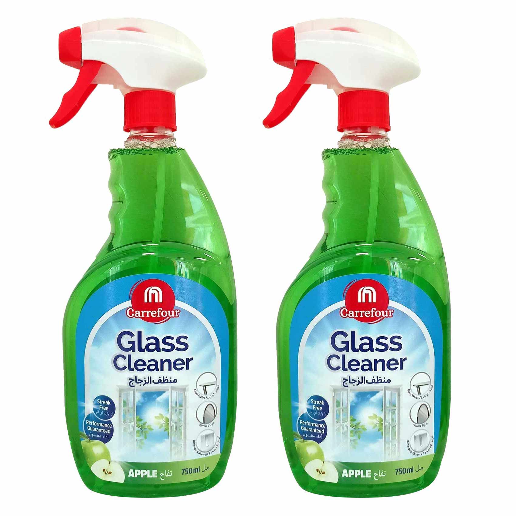 Carrefour Apple Glass Cleaner 750ml x Pack of 2 @Special Price