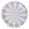 Lavender Striped Large Plate