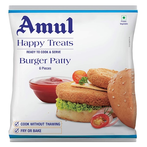 Amul Happy Treats Frozen Veg Burger Patty 360g