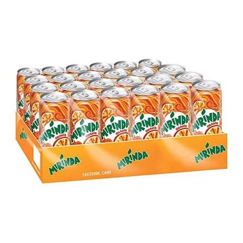 Mirinda Orange Can - 320ml x 24 Pieces