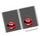 Loud Universe Hardcover Notebook Lips Lust Pattern Lips Lusty Lips Spiral Notebook with Premium High Quality Paper A5 Size
