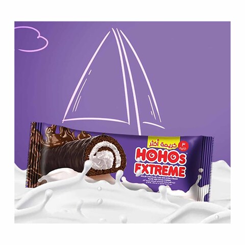 Hohos Extreme Chocolate with Vanilla Cream Rolled Cake