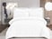 Comfy 6-Pcs Cotton King Size Leaf Design Comforter Set- White