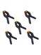 Generic - 5-Piece Background Stand Clip Set Black/Orange