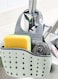 Sink Shelf Double Decker Hanging Basket Off White/Grey