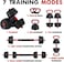 YALLA HomeGym 30KG Adjustable Dumbbells Barbell Set, 7 in 1 Weights Dumbbells with Connecting Rod, Non-slip Handles