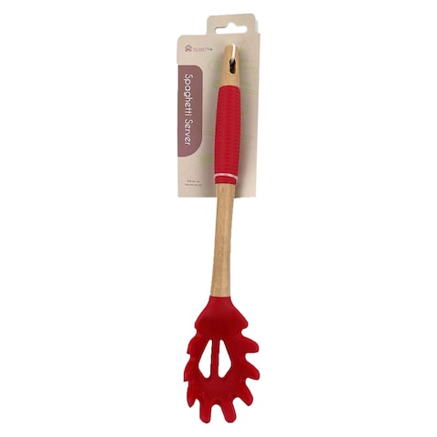 Home Pro Silicone Head Spaghetti Server Blue And Beige