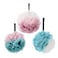 G2Plus 3-Pack Bath Puff Soft Lily Extra-Dense Shower Ball Loofah Sponge Body Exfoliate Pouf X White/Green, Green/Pink And White/Pink