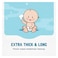 Wow Extra Thick And Long Mild Fragrance Baby Wipes 64 Pieces