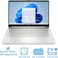HP Laptop 15s-eq2001ne, 15.6" FHD, AMD Ryzen&trade; 5 processor, 32GB RAM, 1TB SSD, AMD Radeon&trade; Graphics(Integrated), Windows 10, Natural silver