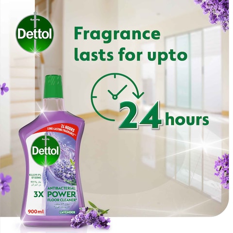 Dettol Lavender 3X Power Antibacterial Floor Cleaner, 900ml