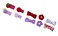 Aiwanto- 2 Set Hair Accessories For Baby Girl Bowknots Beautiful Hair Clips For Baby Girls (Purple &amp; Red)
