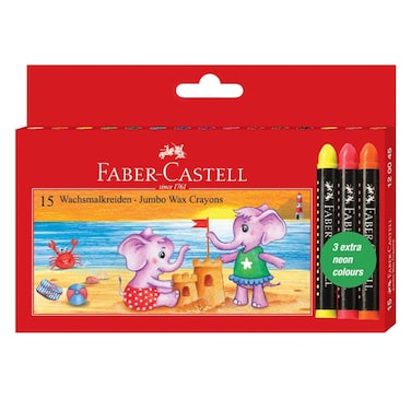 FC CRAYONS JUMBO WAX 15S 120045