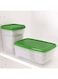 Generic 17-Piece Food Containers Set Green/Clear