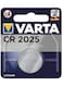 Varta Lithiumm CR2025 Battery Button Cel 3 Volt Value Pack of 3