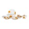 CEDAR DINNER SET 19P AST HALF DECAL