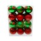 Christmas Magic-Christmas Balls Shiny Matt Glitter Assorted R/Gr 5cm 24pcs&lt; &gt;Red/Green&lt; &gt;5 cm&lt; &gt;Any Ages&lt; &gt;