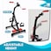 Sky Land Portable Multi Peddler Cycle Machine For Arms And Legs With Lcd Monitor And Massage Rollers-Em-1862, Black-Red