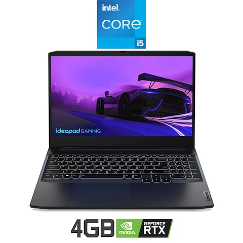 Lenovo 15IHU6 IdeaPad Gaming 3 - Intel Core i5-11300H - 512GB SSD - 8GB RAM - 15.6-inch - NVIDIA RTX 3050 Ti - Windows 11 - Shadow Black