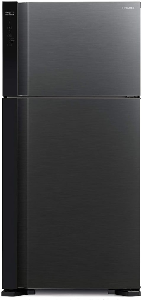 Hitachi 550L Net Capacity Top Mount Inverter Series Refrigerator Brilliant Black - RV760PUK7KBBK