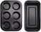 2 PCS, 6 Cups Cupcake Tray + Loaf Pans&nbsp;, Nonstick Brownie Cake Pan, Carbon Steel Bakeware for Oven Baking Muffin Tray Tool Mold