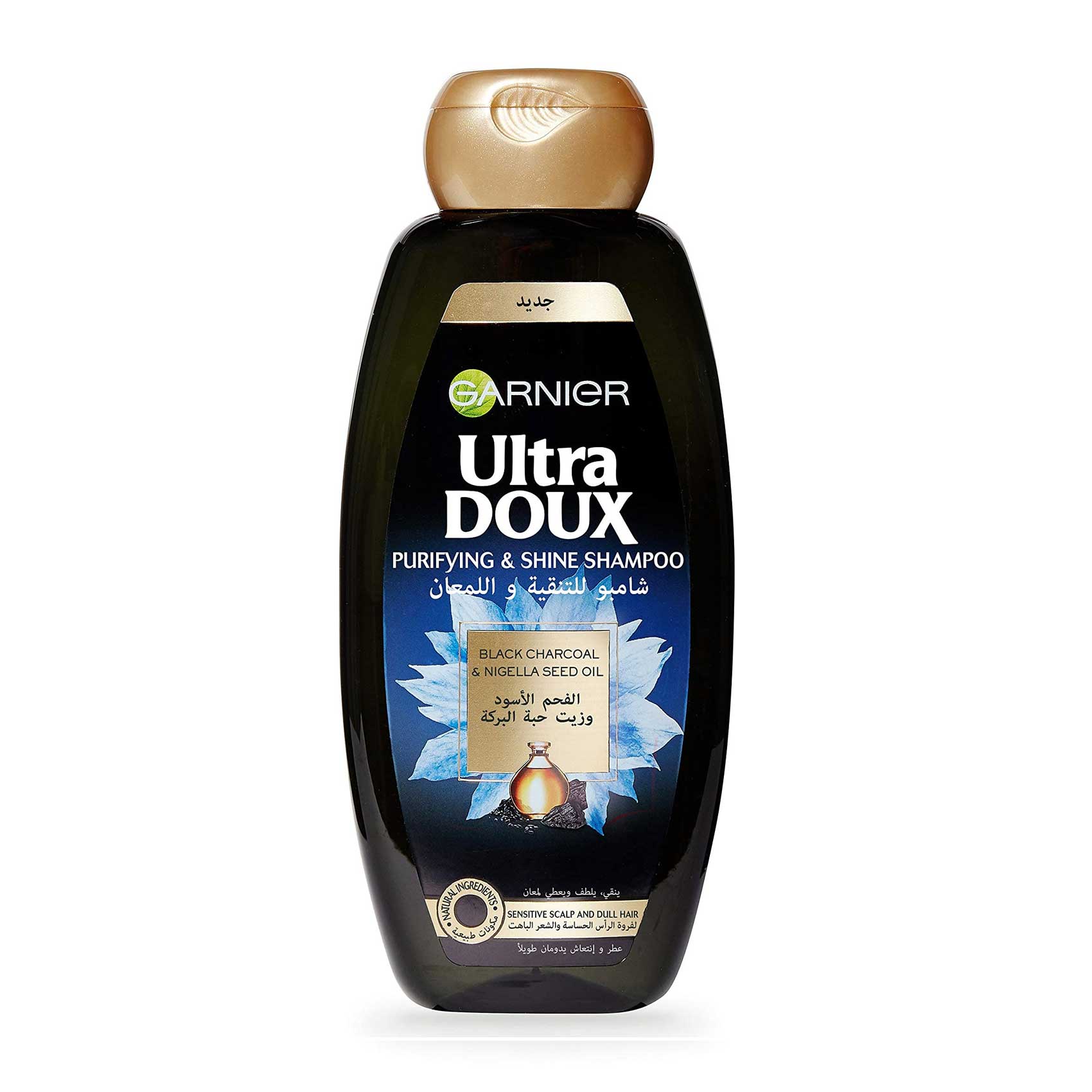 Garnier Shampoo Ultra Doux Black Charcoal And Nigella Seed Oil 600Ml