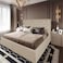 In House Lujin Linen Bed Frame - Queen - 200x160cm - Light Beige