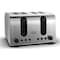 Black + Decker Toaster 4 Slices 2100 Watt - Silver - ET444