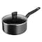 Tefal Dark Stone Cookware Set 9 Pieces Black