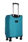 Eminent Unisex Soft Travel Bag Cabin Luggage Trolley Polyester Lightweight Expandable 4 Double Spinner Wheeled Suitcase with 3 Digit TSA lock E788 Green