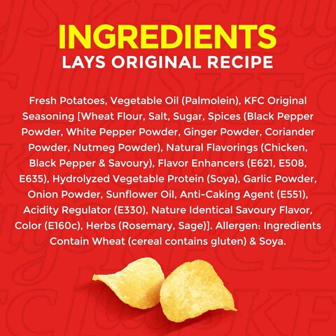 Lays KFC Original Potato Chips 155g