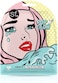Sfglow, Pop N' Glow, Face It, Pop Art Face Mask, 1 Sheet, 0.85 Oz (25 ml)